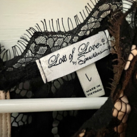 Black Sleeveless Lace Dress w/Tan Lining - Picture 10 of 14